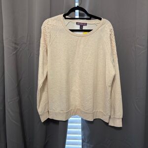 Gloria Vanderbilt Cream Sweater